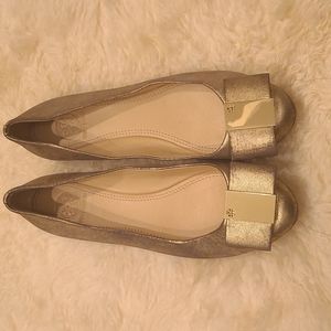 Tory Burch Gold Flats